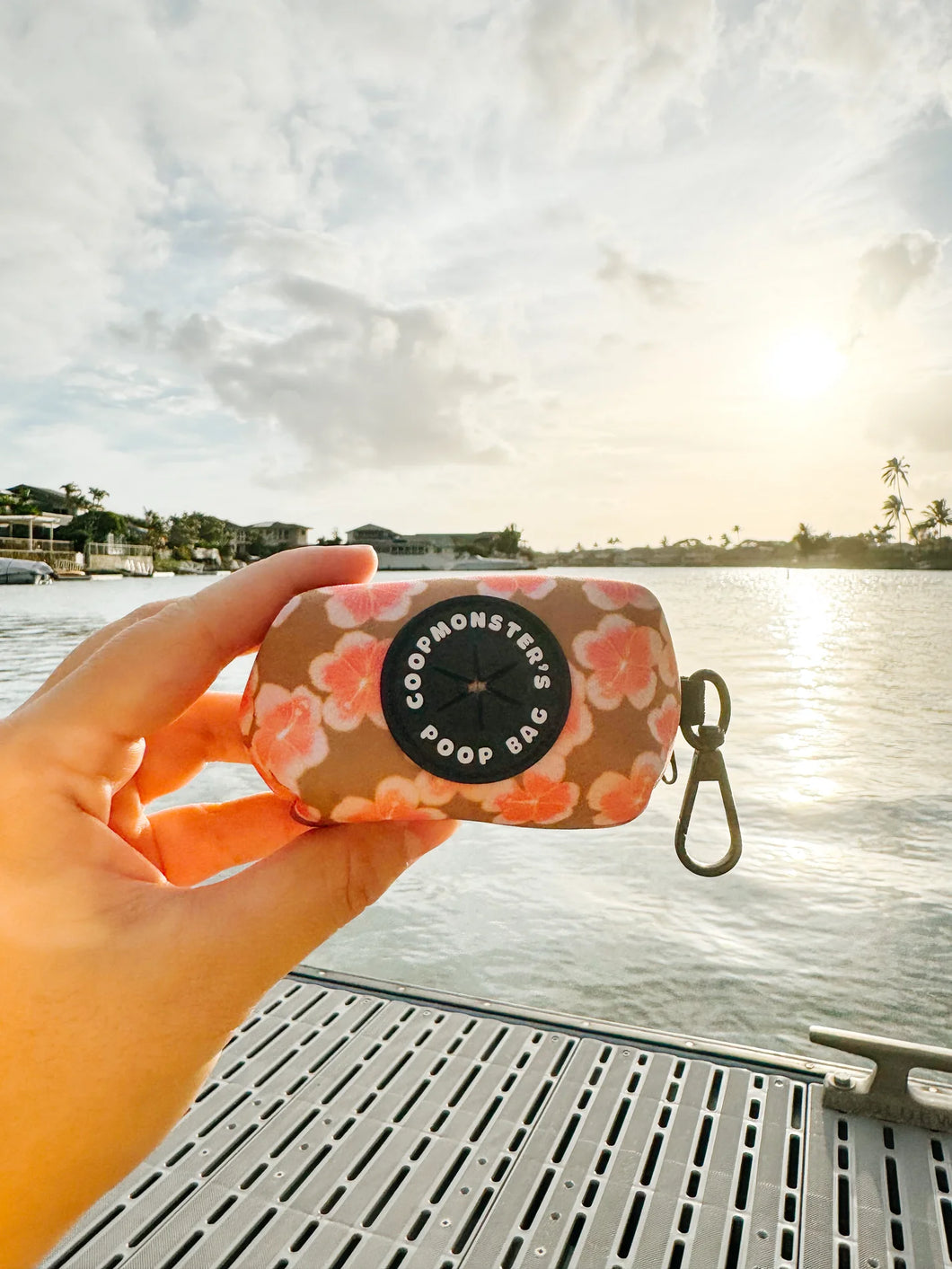 Coopmonsters Hibiscus Poop Bag Holder