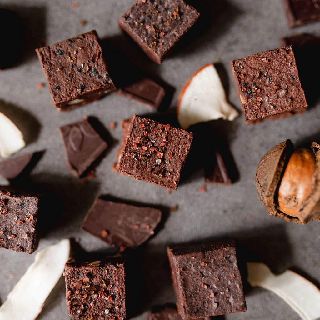 Fudge to Farm Dark Chocolate Coconut Fudge w/ Macadamia Nuts