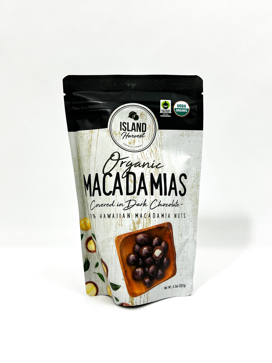 Island Harvest Organic Macadamia Nuts with Dark Chocolate