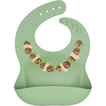 Load image into Gallery viewer, Ava + Oliver Silicone Bib Kukui Nut Lei
