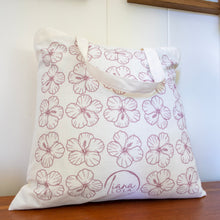 Load image into Gallery viewer, Liana Lola Pink Hibiscus Tote Bag
