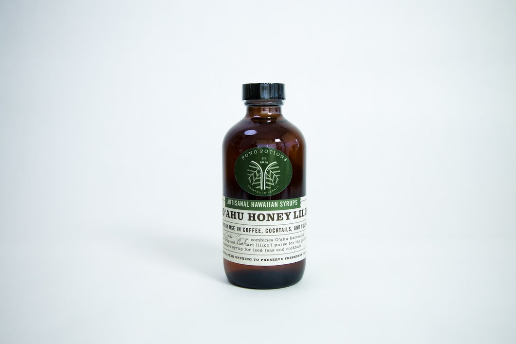 Pono Potions Artisanal Hawaiian Syrups-Oahu Honey Lilikoi