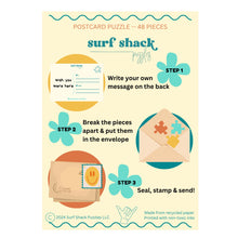 Load image into Gallery viewer, Surf Shack Puzzles Warmest Wishes Postcard Puzzle
