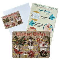 Load image into Gallery viewer, Surf Shack Puzzles Warmest Wishes Postcard Puzzle
